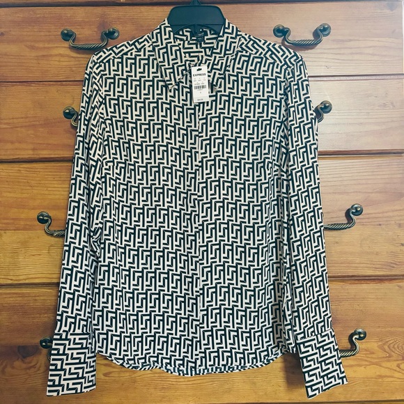 Express Slim Fit Portofino Shirt Size Small NWT - Picture 3 of 5